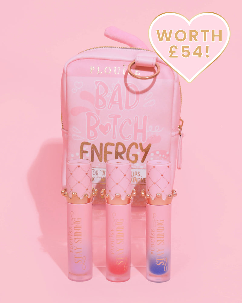 Gloss Boss Stay Shining Lip Oil Trio & Tas