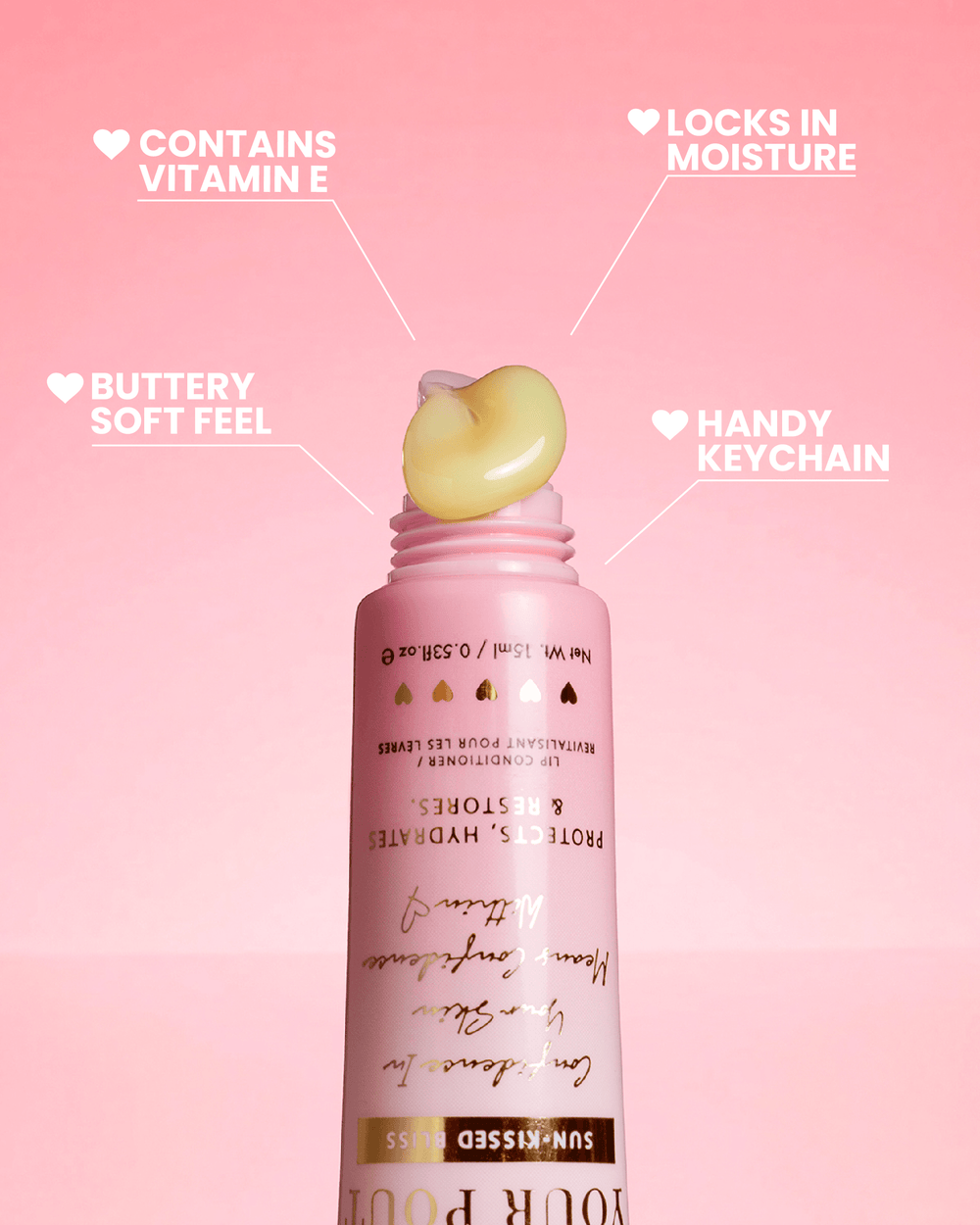 Bescherm uw pruillip-sleutelhangerlipconditioner