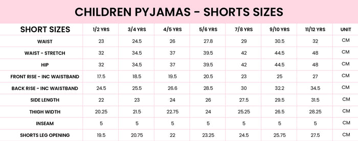 Kerstpyjama met strik voor meisjes - shortset