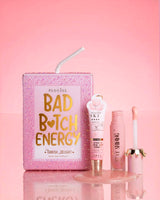 Roze P.Louise kristallen glitter bad bitch energielipduo in regenboogsorbet met een glanzende lipolie en lipconditioner