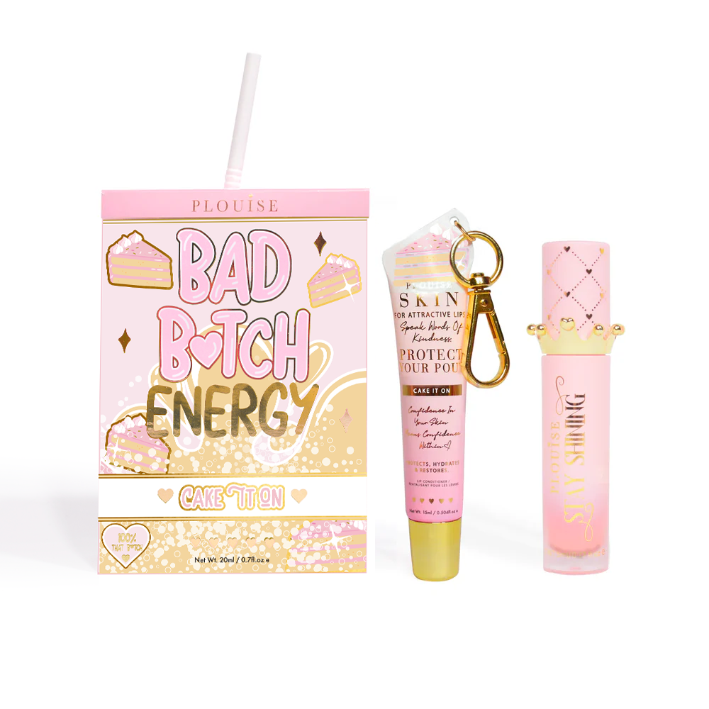 Bad Bitch Energy Lip Conditioner & Lip Oil Duo - Birthday Cake