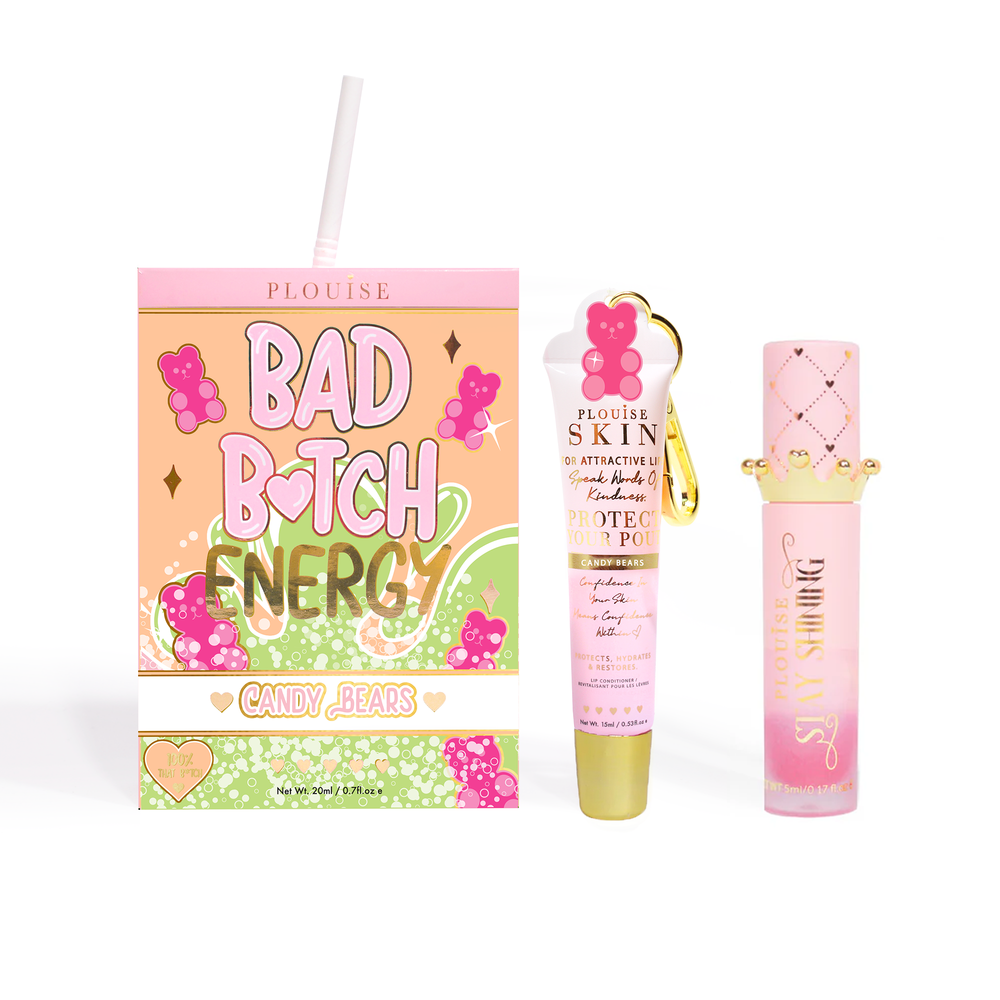 Bad Bitch Energy Lip Conditioner & Lip Oil Duo - Aardbei