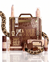 Cheetah Pack Your Shit & Go Suitcase Bundle