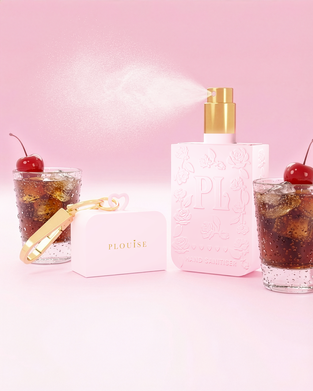 Roze P.Louise kersencola handdesinfecterende spray
