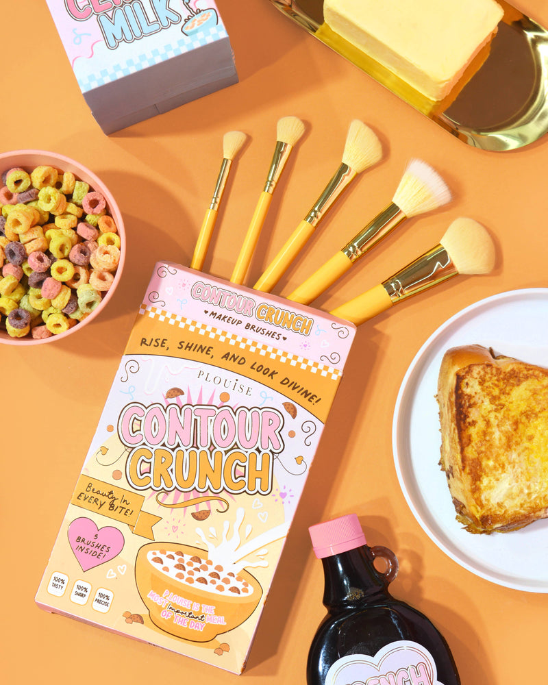 Contour Crunch 5-delige gele gezichtsborstelset
