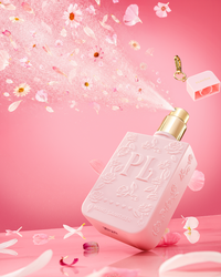 Roze P.Louise draagbare sleutelhanger-handdesinfecterende spray in kenmerkende geur