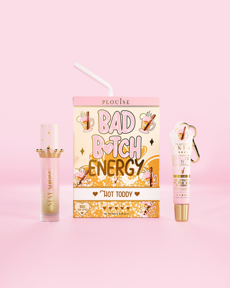 Bad Bitch Energy Lip Conditioner & Lip Oil Duo - Aardbei