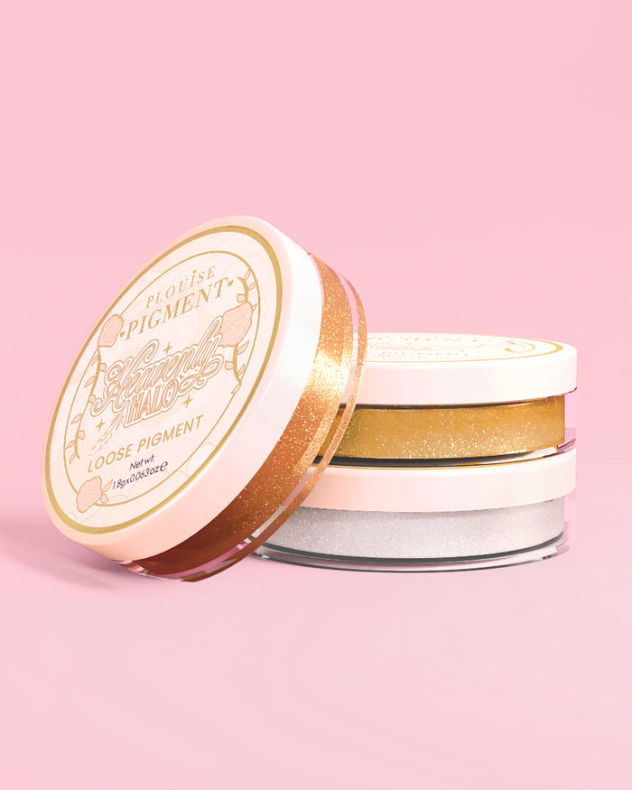 Drie potjes van de P.Louise Secret Stardust losse glitter oogschaduwpigmentset