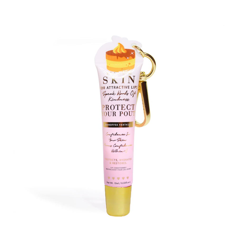 Bescherm uw pruillip-sleutelhangerlipconditioner